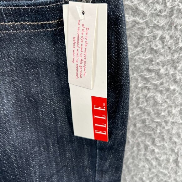 Elle Womens Jeans 10 Regular Indigo Blue Denim Mid Rise Pockets Stretch NWT - Picture 10 of 13